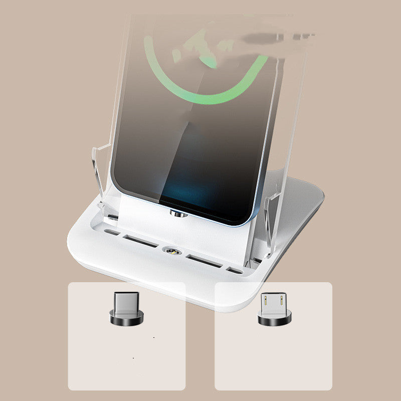 Chargeur sans fil à aspiration magnétique 15W 65W charge rapide PC+ABS blanc