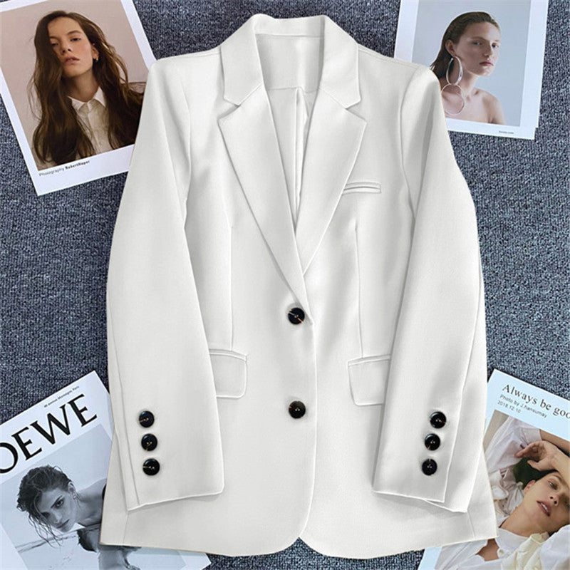 Casual Elegant Women's Business Suit Blazer Polyester