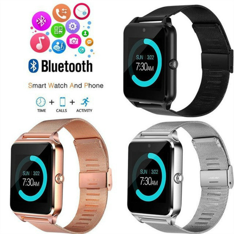 Montre intelligente Bluetooth Z60 avec carte SIM