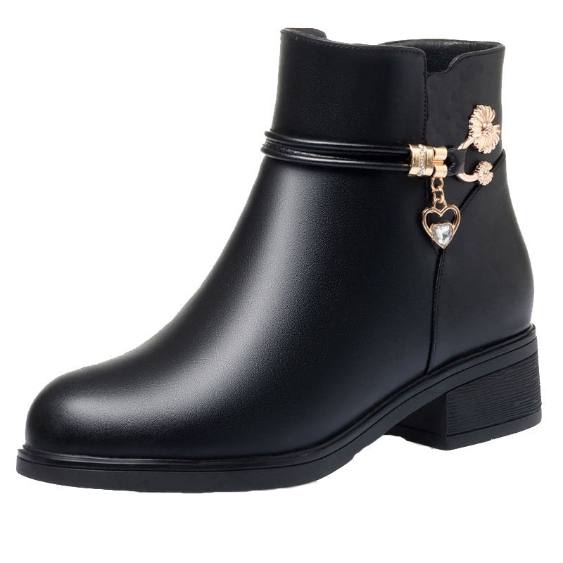 Martin Boots Black Anti-Slip Comfortable Low Top