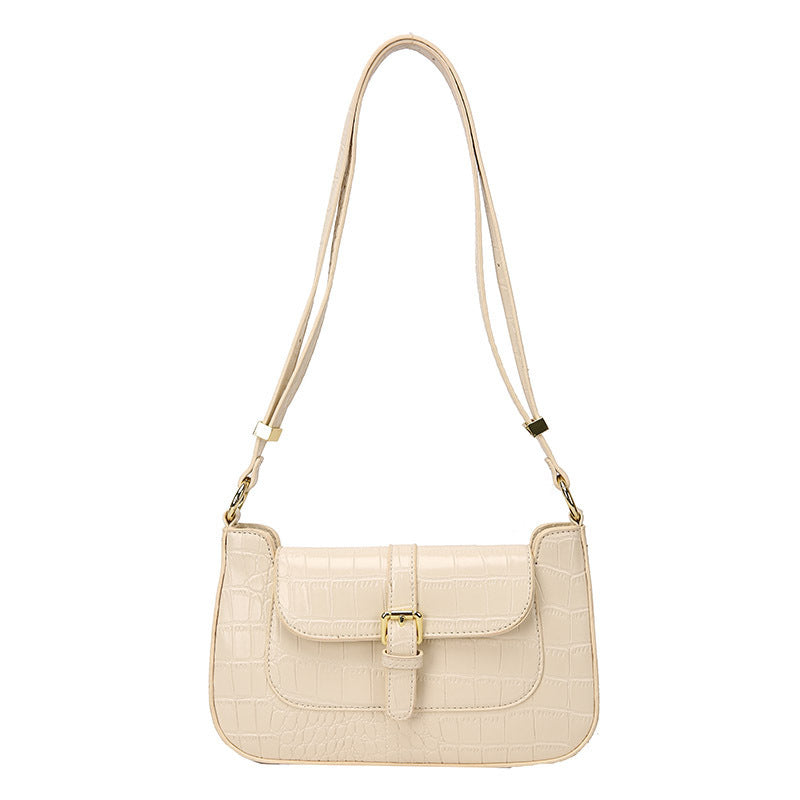 All-Match PU Leather Shoulder Crossbody Bag 25CM