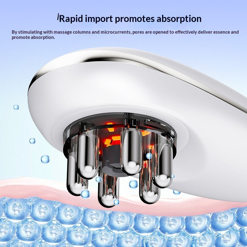 White USB Microcurrent Electric Gua Sha Cupping Beauty Tool