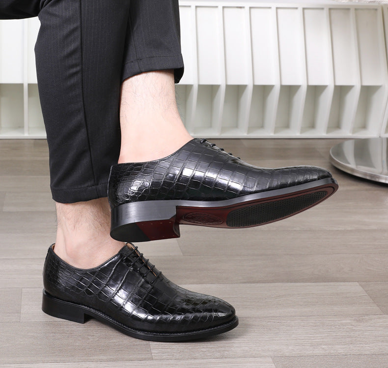 High-End Genuine Leather Men's Shoes in Black & Brown