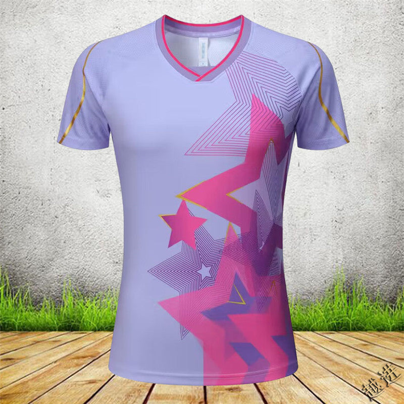 Badminton Volleyball Table Tennis Short-Sleeve Sportswear Set