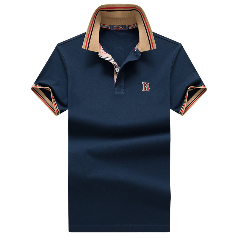 T-shirt d'été à manches courtes en mélange de coton pour hommes