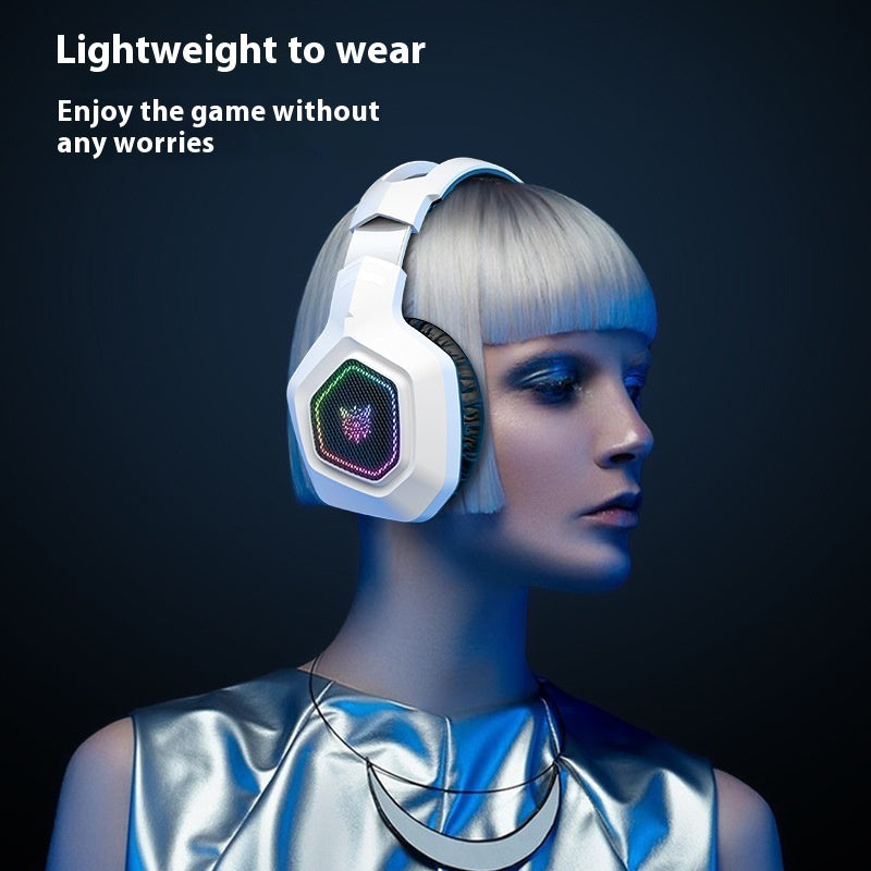 Casque de jeu sans fil Bluetooth 2.4G avec éclairage RVB et chargement sans fil