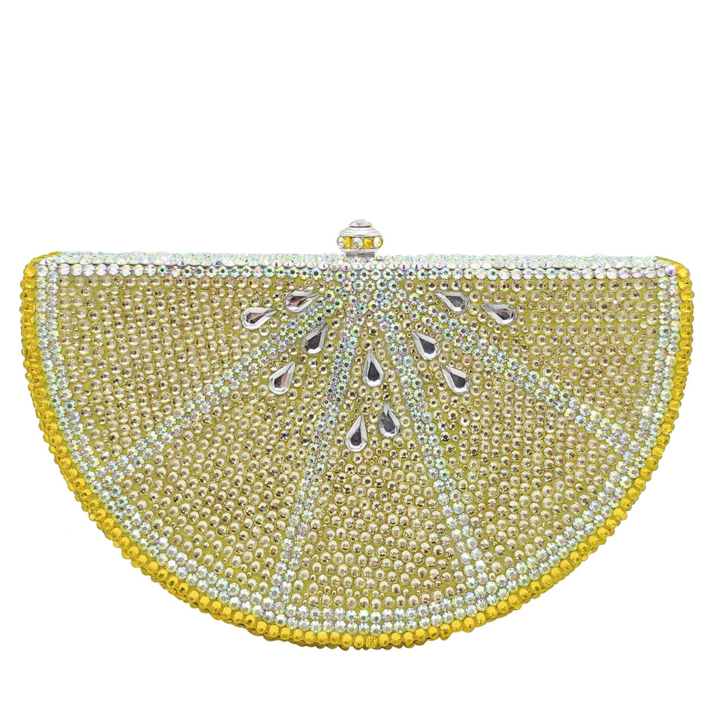 Women's Rhinestone Flat Bottom Party Clutch Bag 17x6x10cm