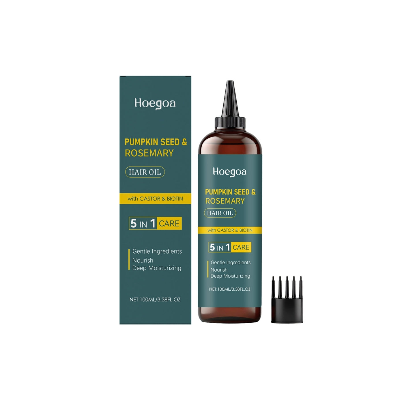 100ml Pumpkin Seed Rosemary Caster & Biotin Hair Oil for Hair Growth