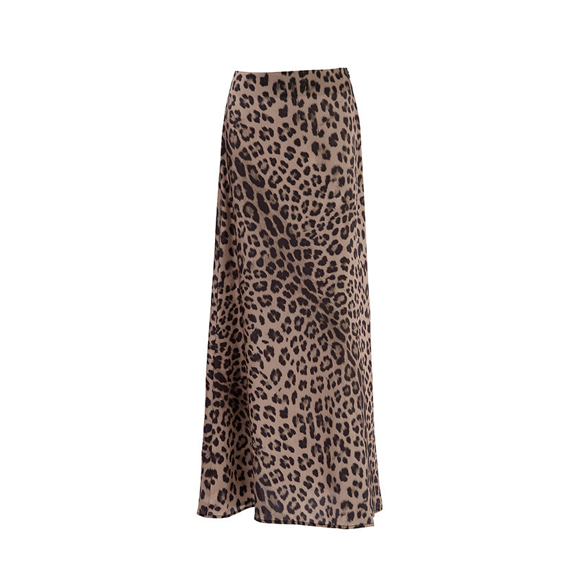 Leopard Print Mermaid Skirt for Women