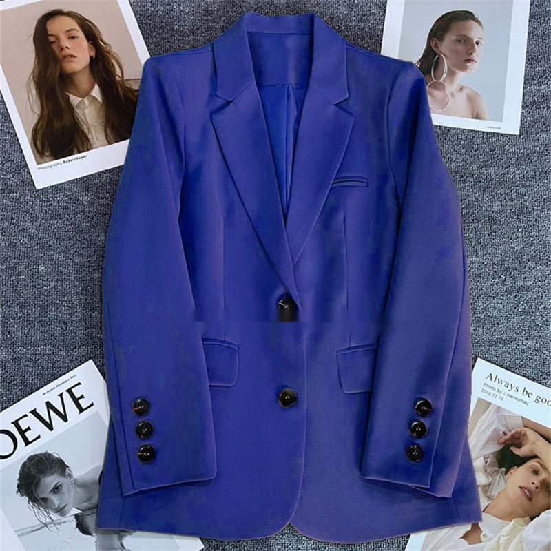 Casual Elegant Women's Business Suit Blazer Polyester