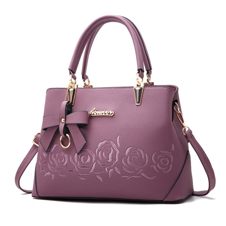 Women’s Leather Messenger Bag Wallet with Tassel and Zipper Closure