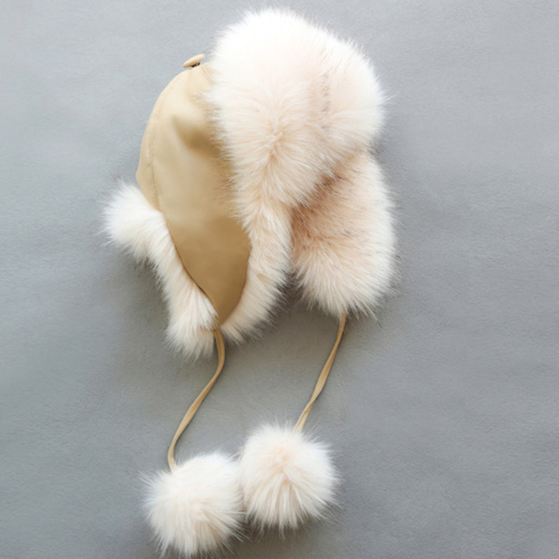 Big Kids Cashmere Fur Coat for Autumn and Winter