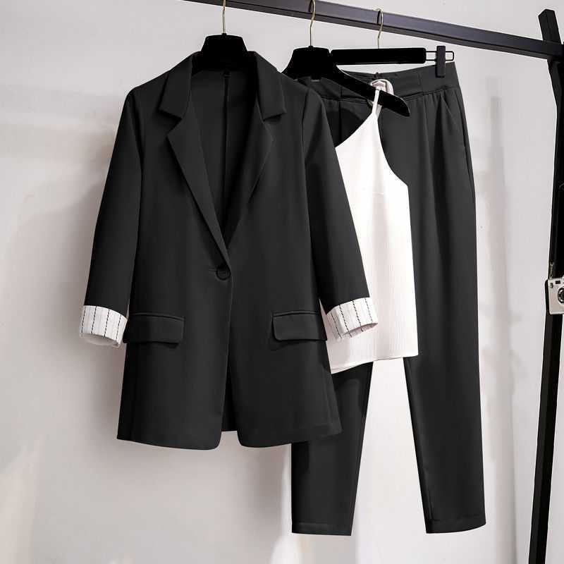 Covering Fleshy Temperament Loose And Thin Suit Thin Coat Suit Women