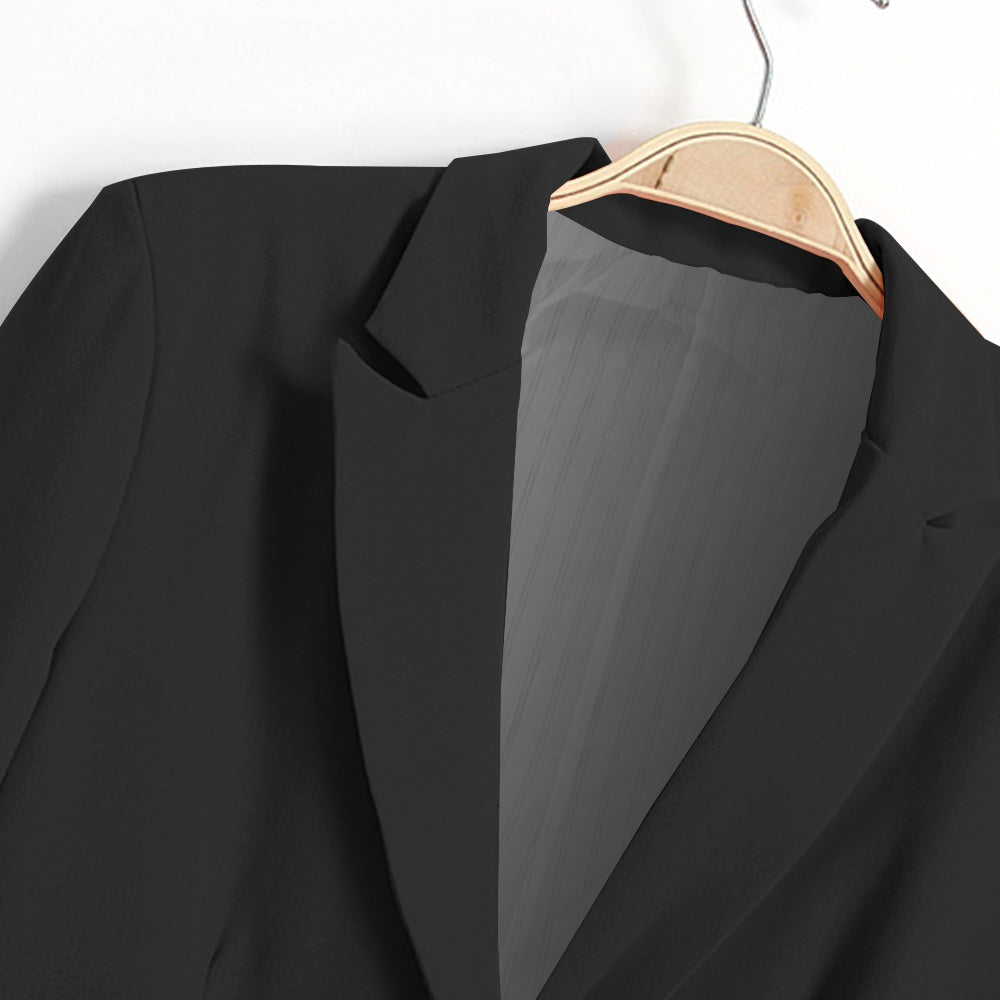 Veste de travail noire à manches longues pour femme S/M/L