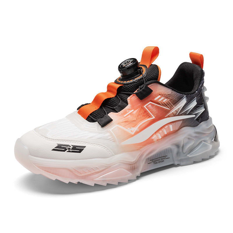 Breathable Mesh Rotating Buckle Low-Top Sports Shoes