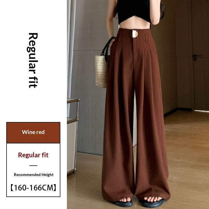 Women’s High-Waisted Wide-Leg Loose Draped Pants