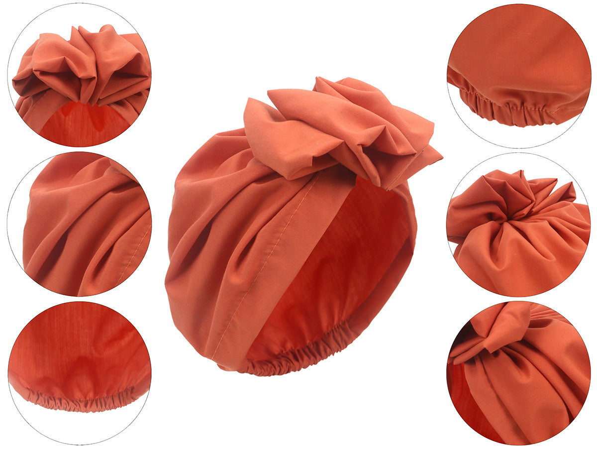 Chapeau Turban Rétro Français Baotou en Polyester Taille Unique pour Femmes