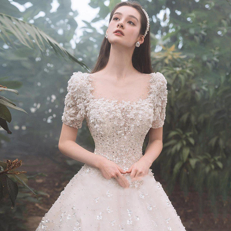 Luxury Cotton White Gauze Dress for Women Small to 3XL