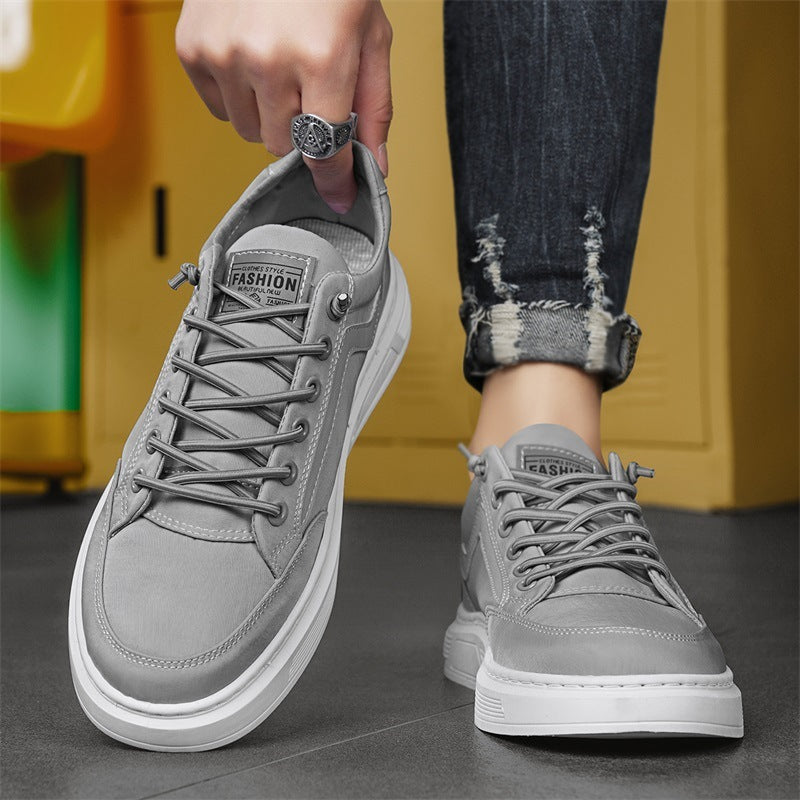 Chaussures de sport décontractées rétro pour homme avec bande élastique, basses, noir/gris/vert armée, tailles 39-44