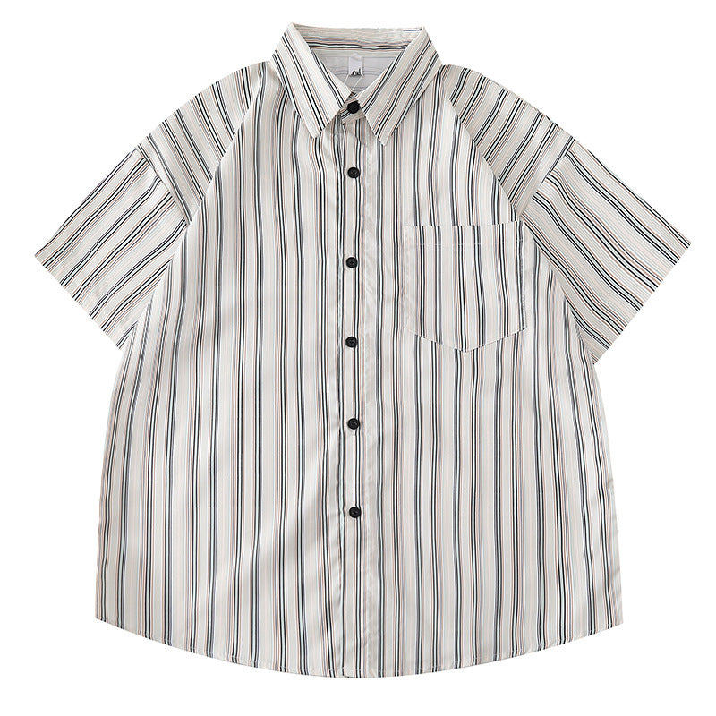 Women's Design Retro Girly Style Printed Short-sleeved Shirt