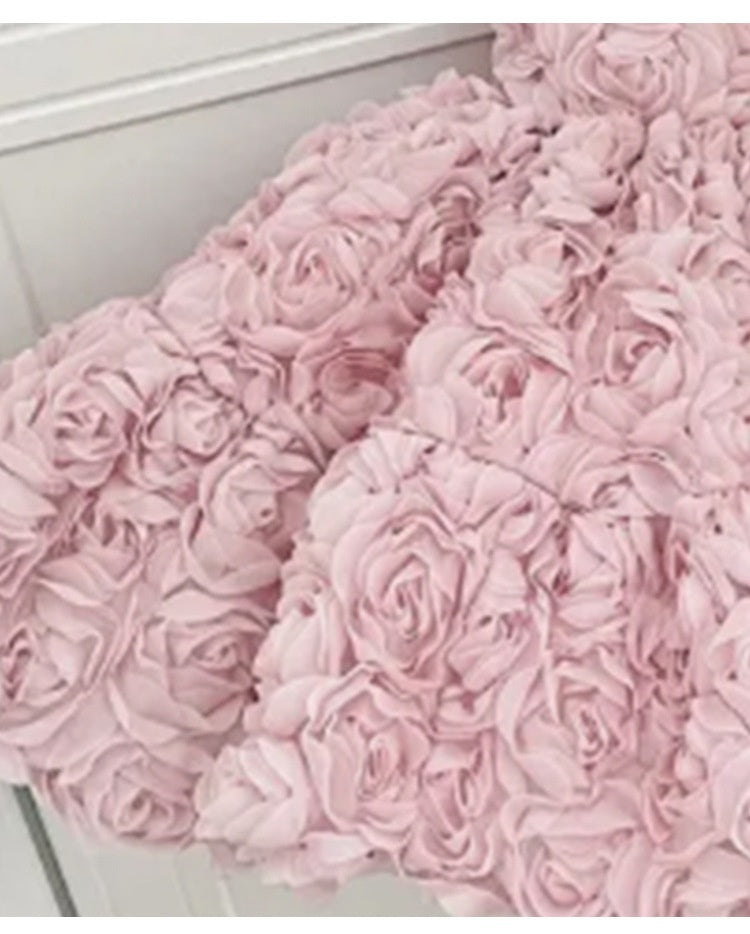 Robe de Princesse Rose pour Bébé Fille 1 An Anniversaire