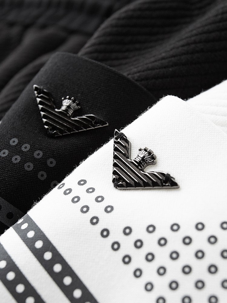 Twill Stretch White Sweatpants for Men