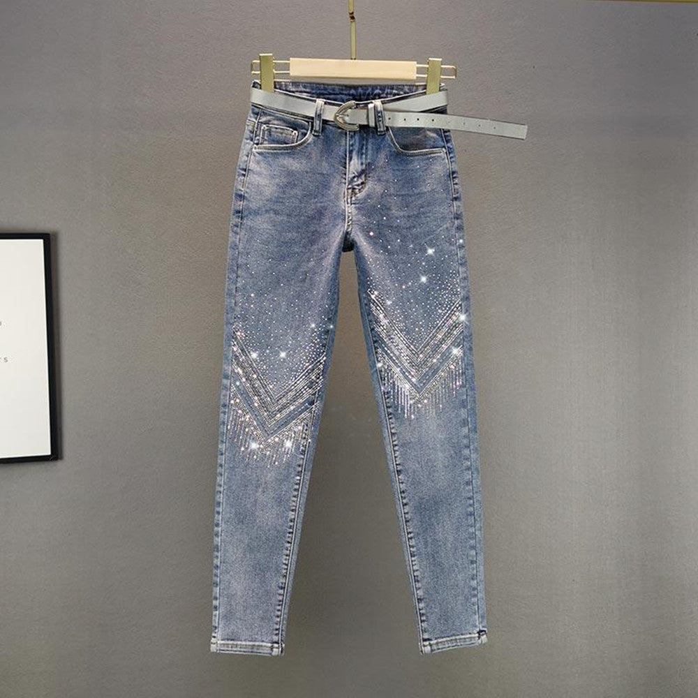 Heavy Industry Light Blue High Waist Skinny Jeans for Women