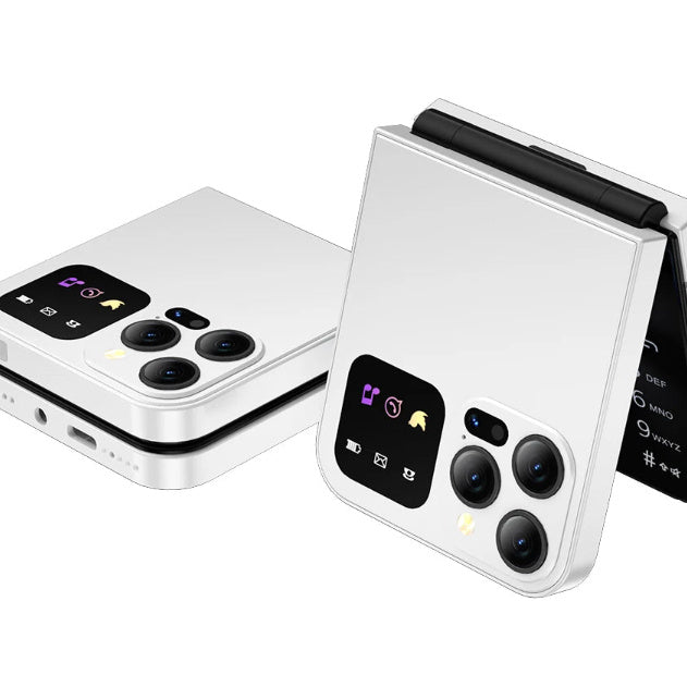Téléphone portable à clapet Mini double SIM 2G à touches pour personnes âgées, GSM non-intelligent