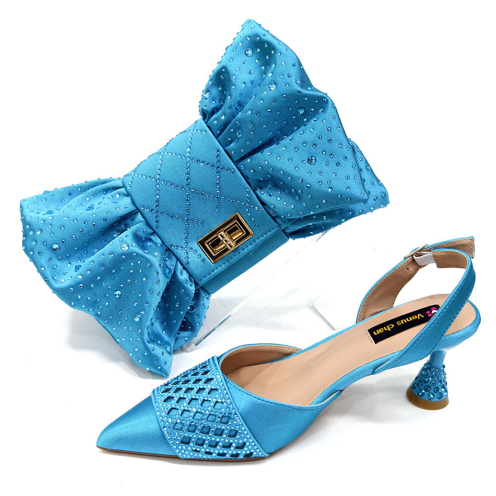 Ensemble Chaussures et Sac Pointus Minimalistes pour Femme
