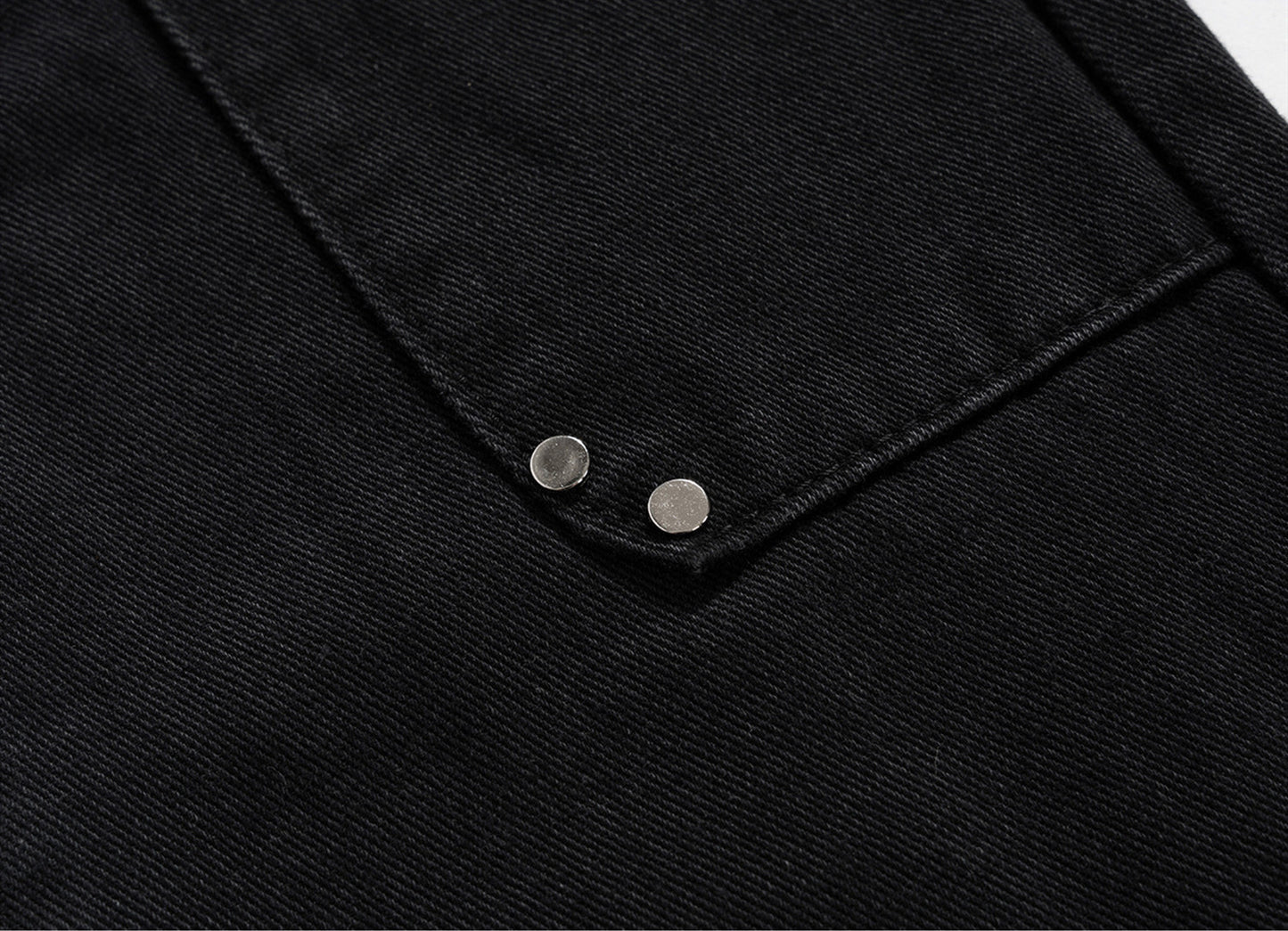 Bootcut Pants Button Braiding Decorative Stitching Men And Women