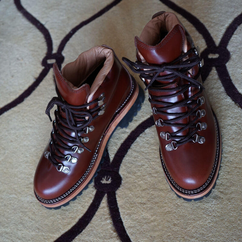Bottes de randonnée basses en cuir marron à lacets pour homme, pointures 39-44