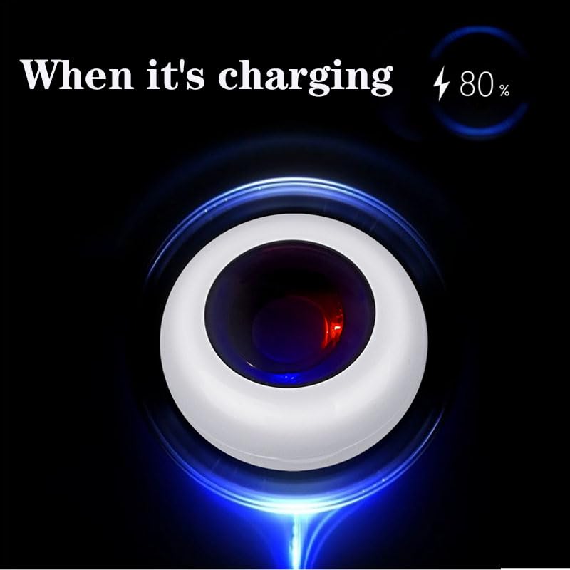 Smart Ring Charging Case with Magnetic Port, Fast 200mAh Portable Charger for COLMI R02 R06 R11M R8 Fitness Rings