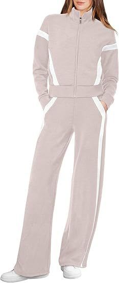 Sweatshirt Wide Leg Track Pants Sportswear