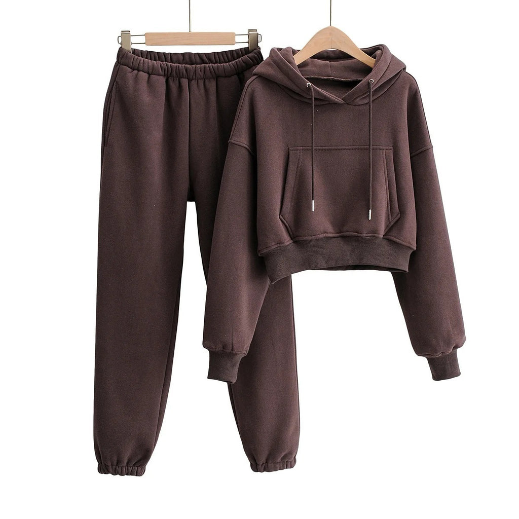 Ensemble pull ample en coton automne hiver gris noir marron bleu