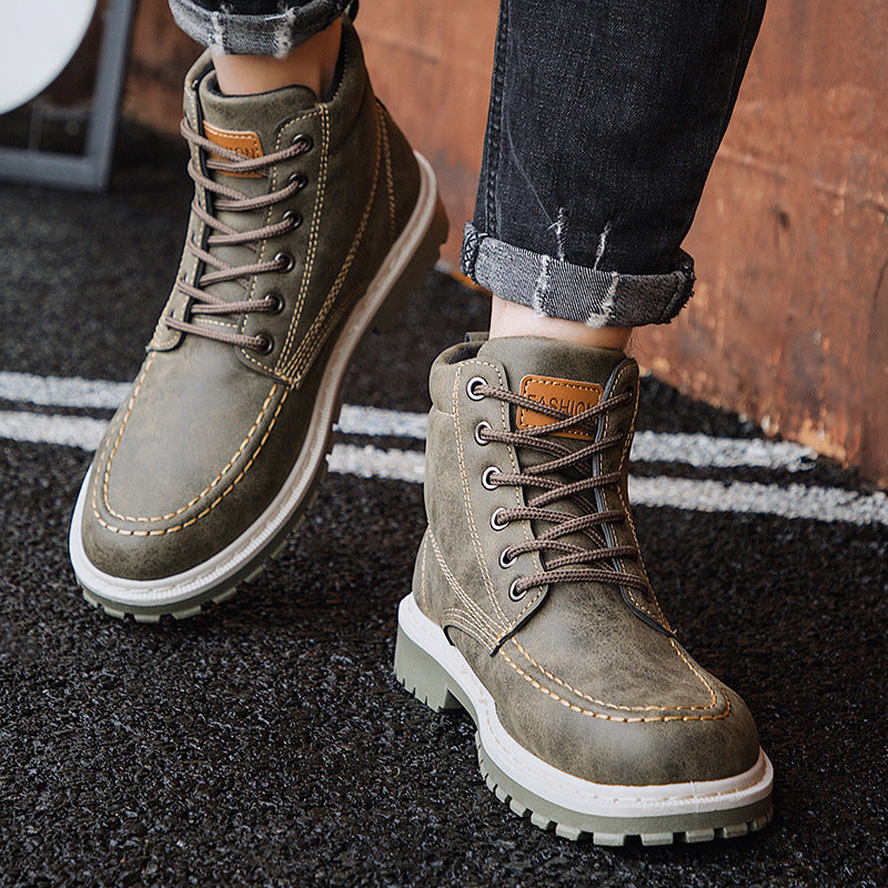 Casual English Style Martin Boots for Men