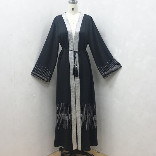 Cardigan Robe With Diamonds And Hot Diamond Arabian Women’s Dress
