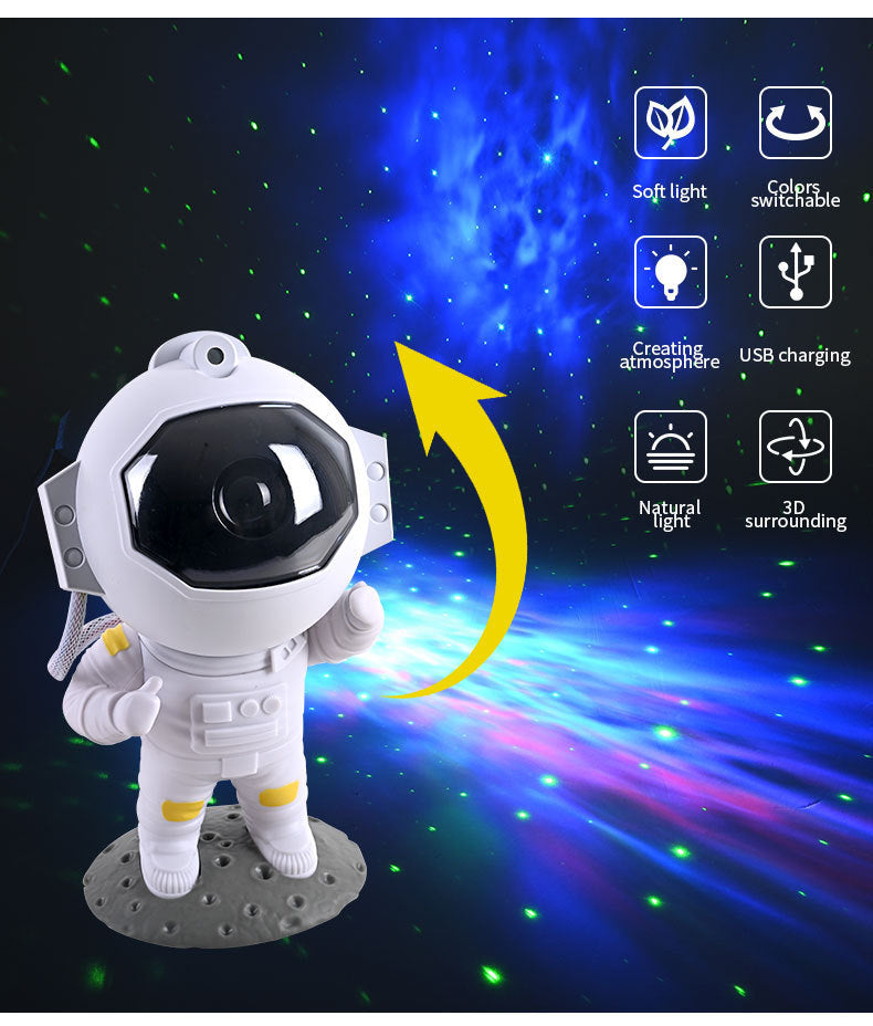 Galaxy Star Projector Astronaut Night Light Lamp for Bedroom Decor and Gifts