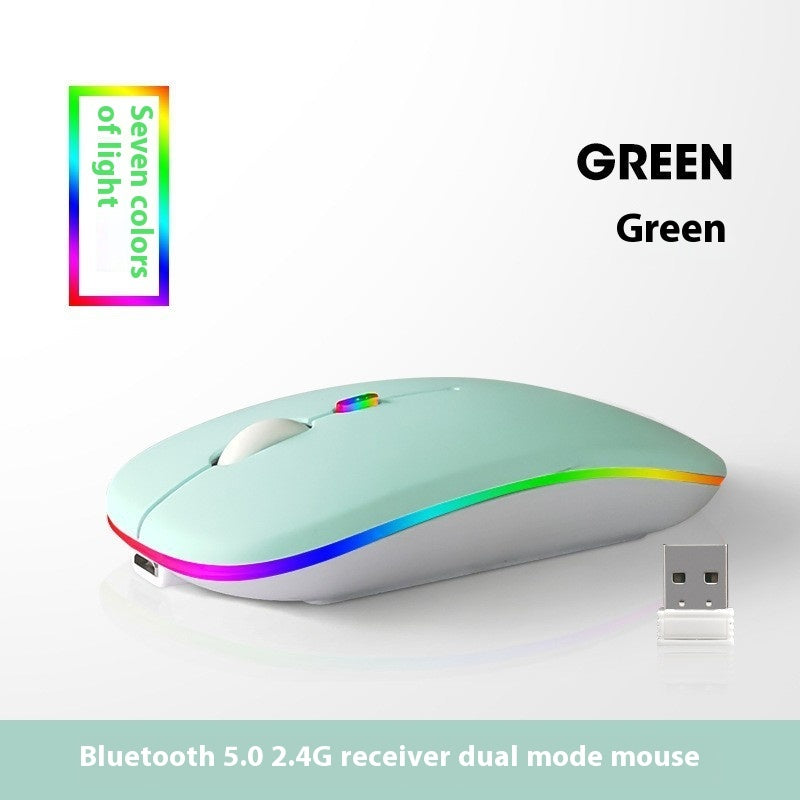 Glowing Bluetooth Self-Charging Mute Mouse