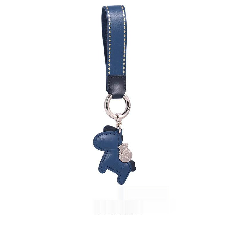 Genuine Cowhide Leather High-End Vehicle Keychain