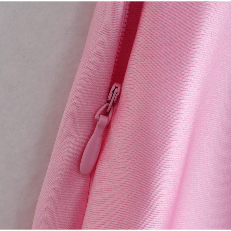 Women’s Satin Sleeveless Backless Long Slip Dress – Elegant Casual Party Summer Dress