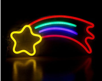 LED Neon Light with Acrylic Back Panel USB Powered Room Night Decoration