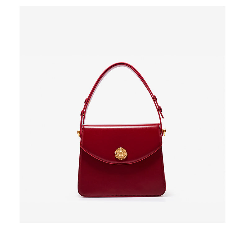 Women's Summer Texture Diagonal Handbag with Adjustable Strap