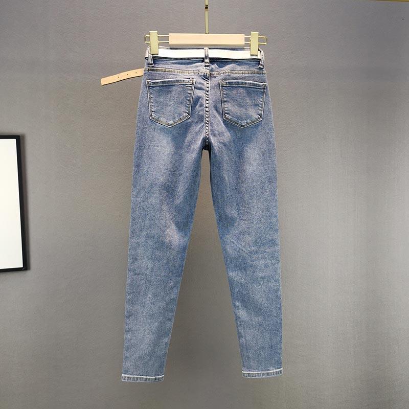 Heavy Industry Light Blue High Waist Skinny Jeans for Women