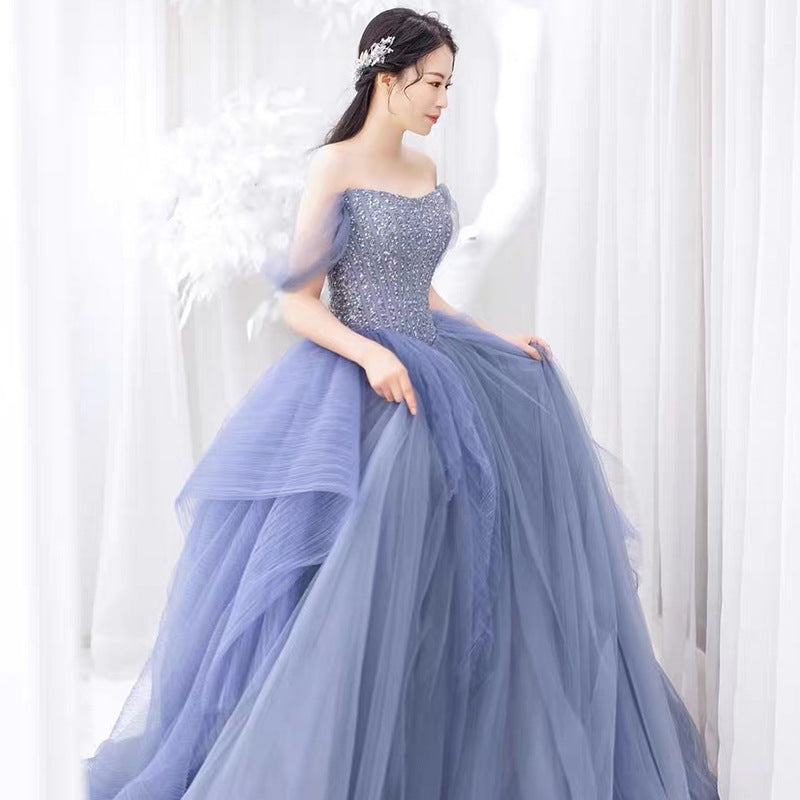 Women's Fashion Banquet Elegant Slimming Thin Bustier Dress