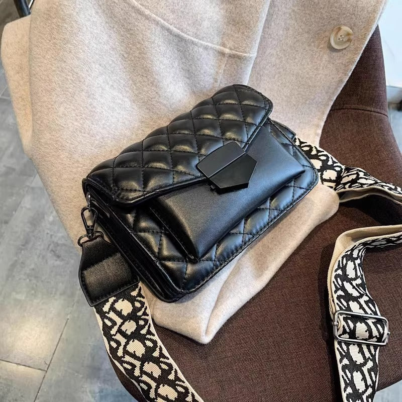 Women's PU Shoulder Bag - All-Match, 20x15x6cm, Black Red White
