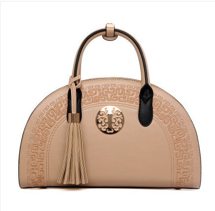 Sac à main mode femme automne hiver style national sac à bandoulière avec poignée souple