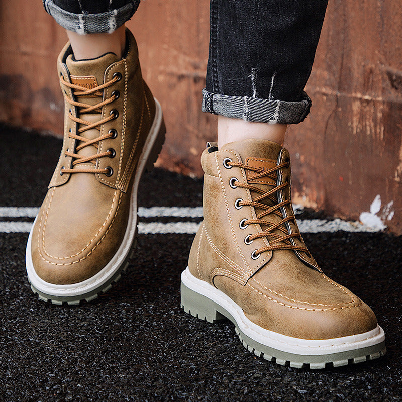 Casual English Style Martin Boots for Men