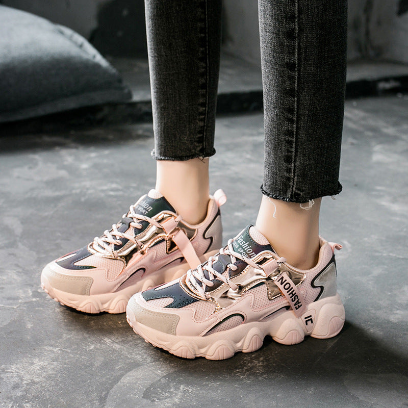 Chaussures Femme Mi-Talons Wild Daddy Respirantes Semelle Caoutchouc Antidérapante
