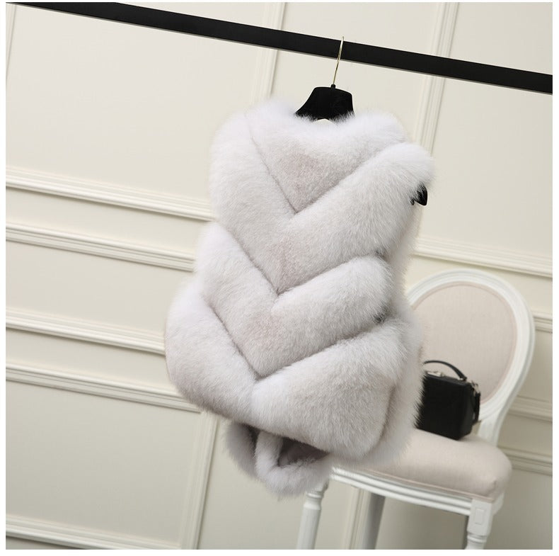 Faux Fox Fur Vest Fashion
