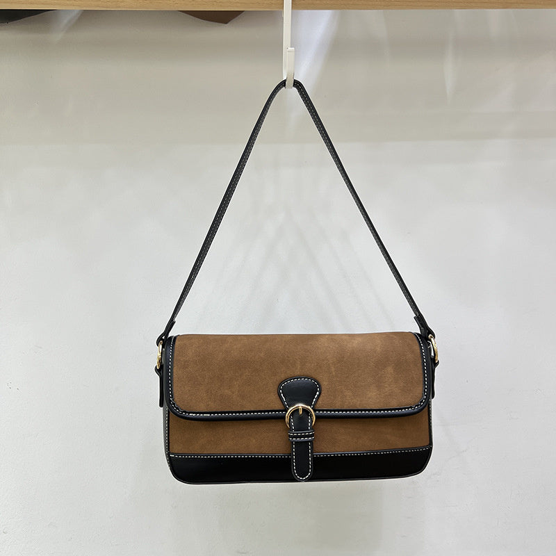 Women's Fashion Personality Splicing Zebra Pattern Satchel